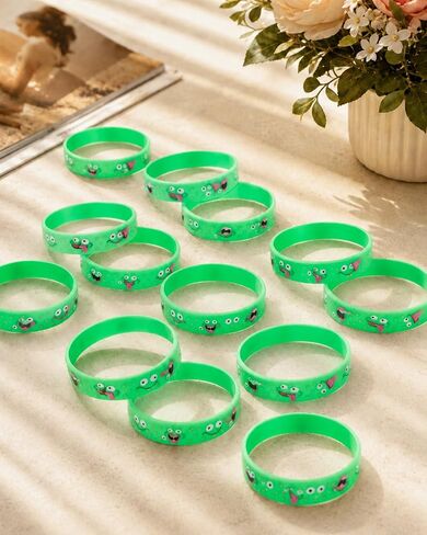 12 Packs for H0ppers Lizard Silicone Bracelets Set, Silicone Wristbands Bracelet for Hop-pers, Lizard Printed Inspired Cartoon Merchandise Party Favors in Kuwait
