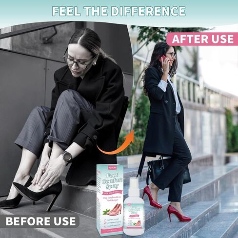 Foot Comfort Spray for High Heels, Foot Cooling Mist for Women in Heels, Herbal Sprays for Long Standing Walking Go Out and Busy Workdays, Quick Absorbing Feet Care Spray(80mL) in Saudi Arabia