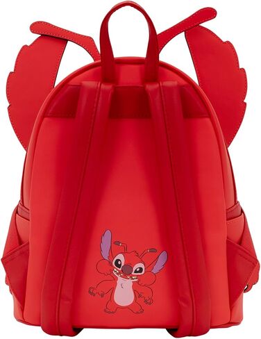 Loungefly Disney: Lilo & Stitch - Leroy - حقيبة ظهر صغيرة مطرزة للحفلات التنكرية - رائعة للأطفال والكبار - حقائب قابلة للجمع in Kuwait