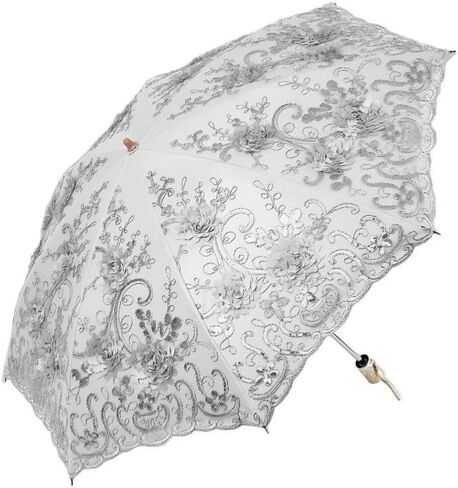 UV Blocking Sun Umbrella Vintage Lace Embroidery Parasol for Wedding Party Photo Shoots in Saudi Arabia