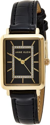 Anne Klein Women's Glitter Accented Croco-Grain Strap Watch, AK/3820 in Kuwait