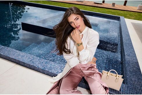 Bulova Ladies Automatic Marine Star, Gold-Tone Stainless Steel Case & Bracelet with Mother-of-Pearl Dial (Style: 97P171) in Kuwait