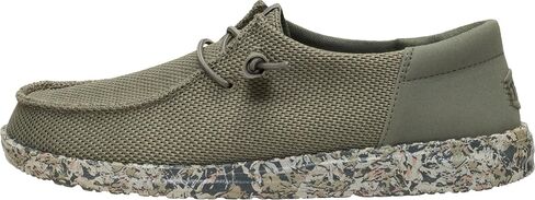 HEYDUDE Women's Wendy Funk Mesh Field Camo Slip On Loafer | Lightweight Easy On Stretch Mesh | Elastic Laces, Flexible Fit in Kuwait