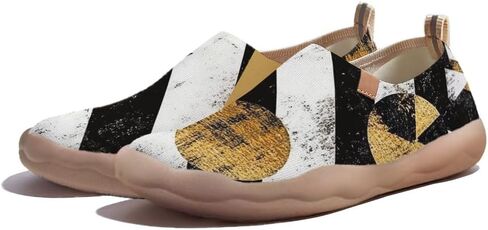 Casual Loafers for Women Art Painted Travel Slip On Shoes Lightweight Comfort Knitted Walking Sneakers in Saudi Arabia