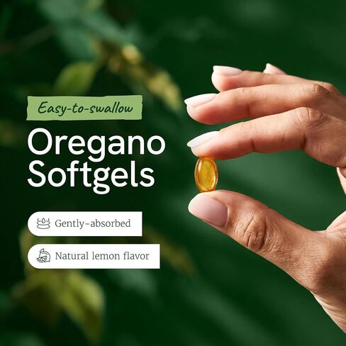 Oil of Oregano with Black Seed Oil Softgels | Immune Support | High Carvacrol | Seasonal Wellness & Antioxidant Support with Garlic Extract | Third-Party Tested & Non-GMO | 120 Oregano Oil Capsules in Saudi Arabia