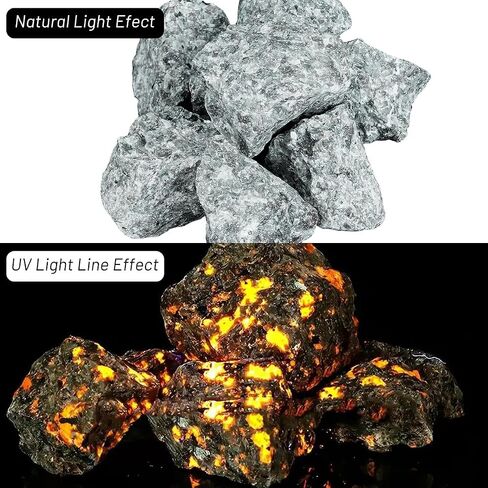 Natural Yooperlite Stone Rock Glow Under UV Light Raw Rough Crystal for Rock Tumbling, Decor, Crafts, Gift in Saudi Arabia