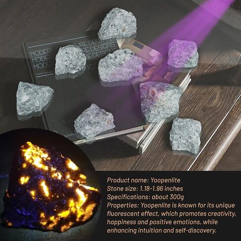 Natural Yooperlite Stone Rock Glow Under UV Light Raw Rough Crystal for Rock Tumbling, Decor, Crafts, Gift in Saudi Arabia