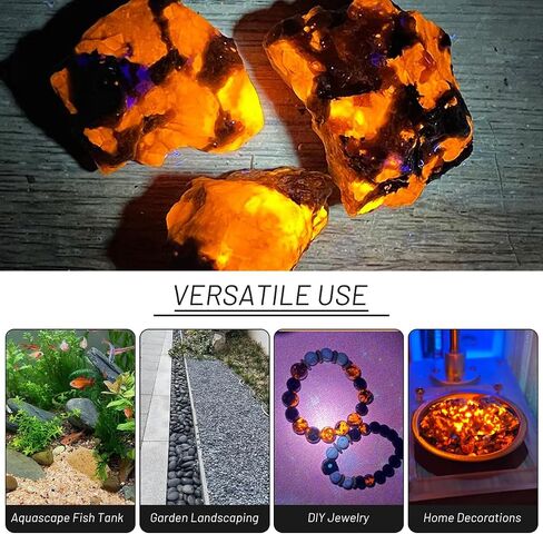 Natural Yooperlite Stone Rock Glow Under UV Light Raw Rough Crystal for Rock Tumbling, Decor, Crafts, Gift in Saudi Arabia