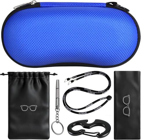 RayLove Sunglasses Case Hard Shell, Crush Resistant Eyeglass Case with Zipper, Lightweight Sunglasses Travel Case in Saudi Arabia