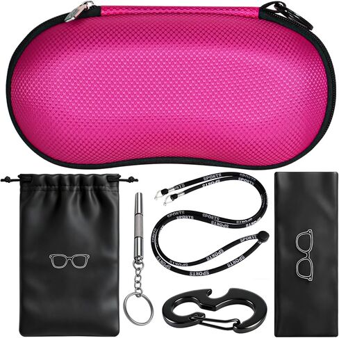 RayLove Sunglasses Case Hard Shell, Crush Resistant Eyeglass Case with Zipper, Lightweight Sunglasses Travel Case in Saudi Arabia