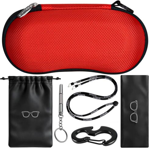 RayLove Sunglasses Case Hard Shell, Crush Resistant Eyeglass Case with Zipper, Lightweight Sunglasses Travel Case in Saudi Arabia
