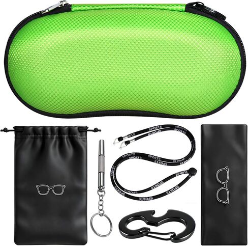 RayLove Sunglasses Case Hard Shell, Crush Resistant Eyeglass Case with Zipper, Lightweight Sunglasses Travel Case in Saudi Arabia