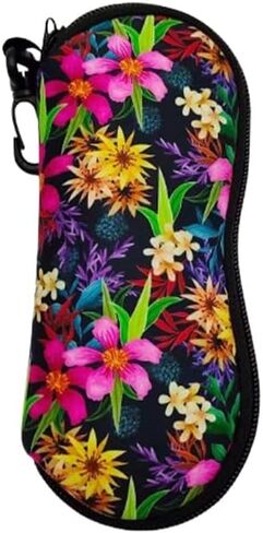 Stylish Eyeglass-Cases with Zipper – Durable Neoprene Material, Colorful Patterns, Compact 18×7cm Design, Includes 1PCS in Kuwait