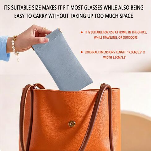 16 Pcs Glasses Case, Soft Leather Sunglasses Case, Squeeze Top Sunglasses Pouch, Portable Sunglass Pouch, Scratch Eyeglass Case For Women Men in Saudi Arabia