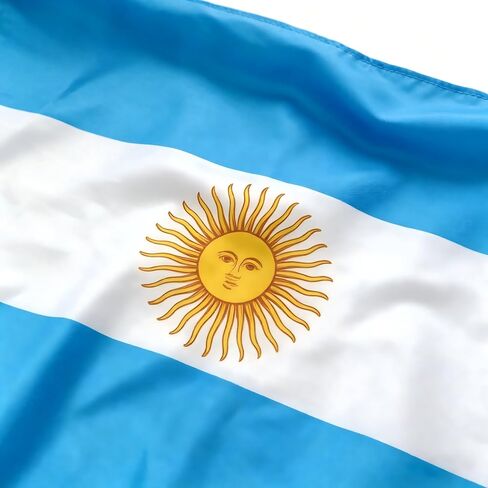 2026 World Cup Argentina Flag Cape, Premium 100% Polyester Fan Body Flag, Breathable Hooded Shawl with Sky Blue-White Stripes & Sun Emblem in Kuwait