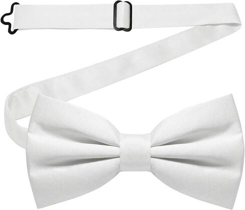 Solid Color Pre-tied Bow Tie Adjustable Bowtie for Men Women in Kuwait