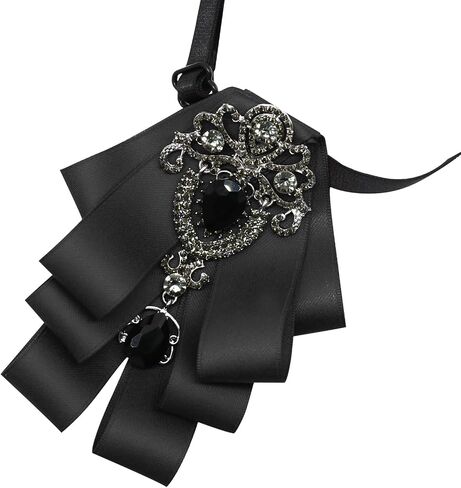 Bow Ties for Men Women, Pre-tied Mens Bow Tie with Crystal Women's Rhinestone Bowtie for Wedding Party Prom in Kuwait