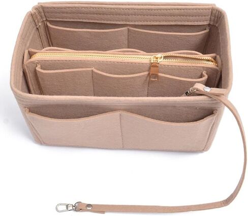Purse Organizer Insert, Handbag Dividers Felt Tote Bag Organizer Insert for Inside Purse for Women in Kuwait