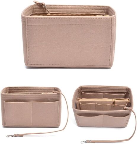 Purse Organizer Insert, Handbag Dividers Felt Tote Bag Organizer Insert for Inside Purse for Women in Kuwait