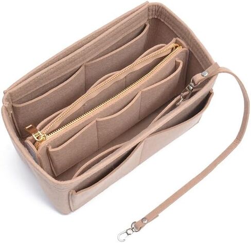 Purse Organizer Insert, Handbag Dividers Felt Tote Bag Organizer Insert for Inside Purse for Women in Kuwait