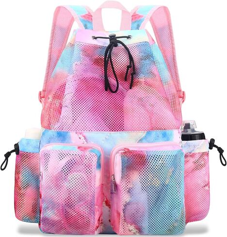 RHCPFOVR Mesh Swim Bags for Swimmers - Drawstring Backpack for Women Men Swim Team Gear Beach Gym Bag Sports in Saudi Arabia