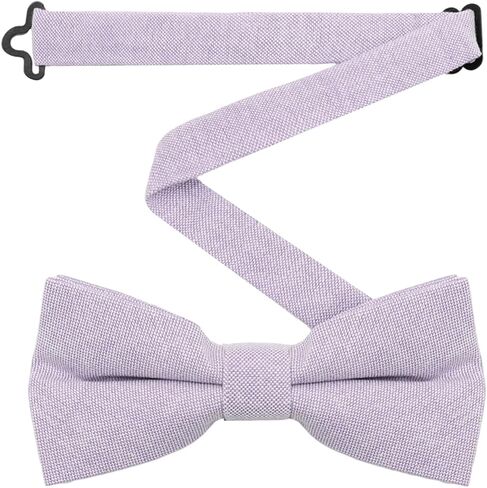 Linen Bow Ties for Men, Pre-tied Suit Mens Bow Tie Solid Color Cotton Bowtie for Wedding Party Prom Formal Business in Kuwait