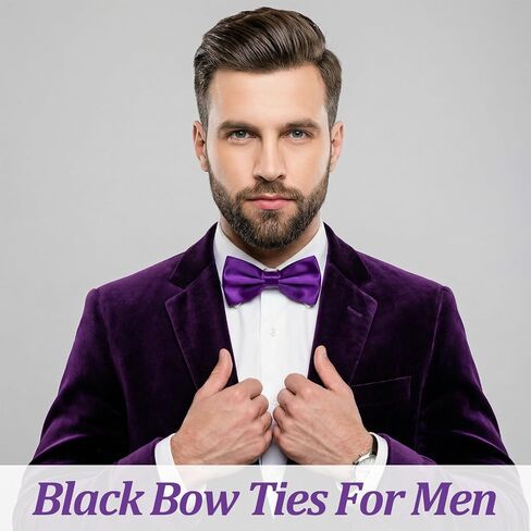 40Pcs Solid Color Pre-tied Bow Tie, Men's Bow Ties, Adjustable Bowties for Men Tuxedo Costume Wedding Party, Many Colors Options in Bulk in Saudi Arabia