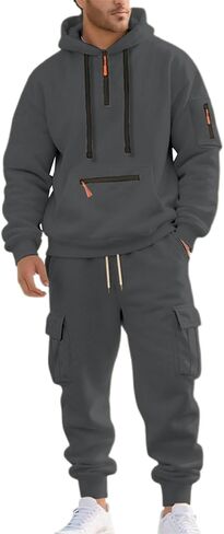 رجل Sweatsuits 2 قطعة مجموعة كنزة قطيفة مطابقة البضائع Sweatpants المسار مجموعات تجريب رياضي عادية بدلة عدو in Saudi Arabia