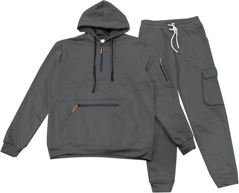 رجل Sweatsuits 2 قطعة مجموعة كنزة قطيفة مطابقة البضائع Sweatpants المسار مجموعات تجريب رياضي عادية بدلة عدو in Saudi Arabia