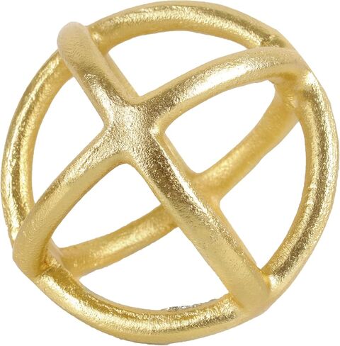 CLEENTABLE Decorative Sphere for Home Decor - Modern Decorative Balls for Living Room, Bedroom, Kitchen, Bathroom, Office - Table Decorative Orbs for Centerpiece (Gold) in Saudi Arabia