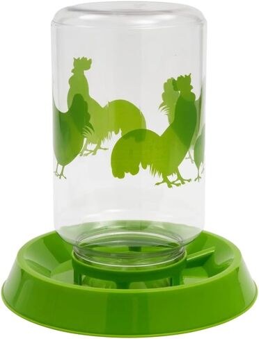 Lixit Dicken Escell و Water Fountain ، 128oz (دجاج ، واحد) ، أبيض/تان ، 671304 in Kuwait