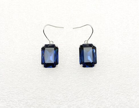 Faship Rectangle Premium Statement Necklace Earrings Set | Premium Rhinestone Crystal, Gorgeous, Elegant, Sparkling, Brilliant in Kuwait