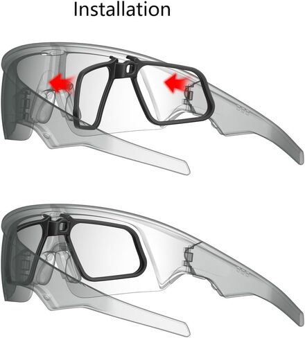 Glasses Frame Compatible with Oakley Meta Vanguard, Lightweight Clip-On Frame for Custom Lenses in Saudi Arabia