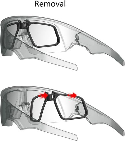 Glasses Frame Compatible with Oakley Meta Vanguard, Lightweight Clip-On Frame for Custom Lenses in Saudi Arabia