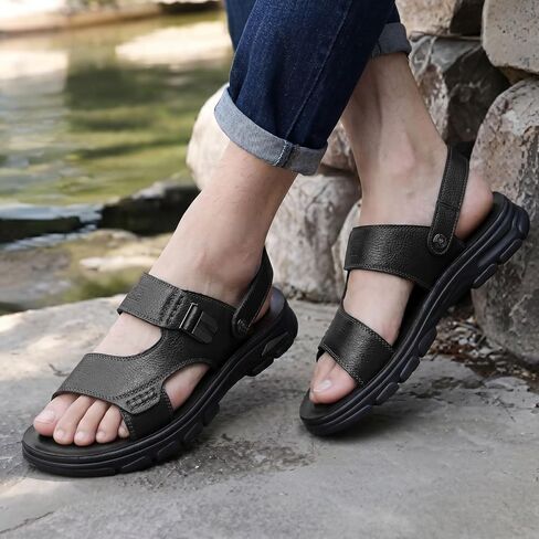 CAMEL CROWN Men's Casual Sandals Open Toe Summer Flats Water Beach Slippers Summer Shoes Non-Slip in Kuwait