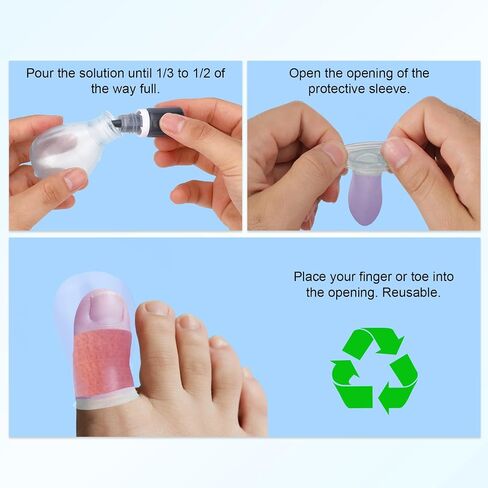 4pcs Waterproof Toe Protector, Reusable Silicone Toe Sleeve with 10 Adhesive Bandages for Shower Swimming Pedicure Manicure Nail Soaking & Wound Protection in Kuwait