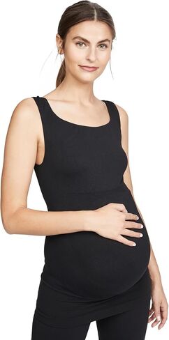 Everyday Maternity Belly Support Tanktop (Medium, Deepest Black) in Saudi Arabia