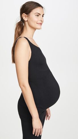 Everyday Maternity Belly Support Tanktop (Medium, Deepest Black) in Saudi Arabia