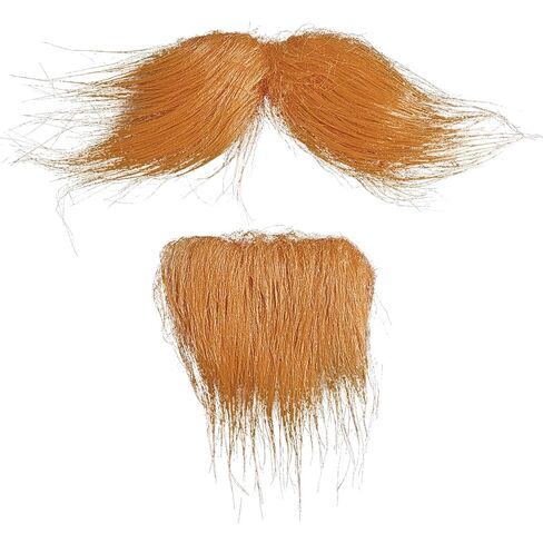 GUYI GYGYL Self Adhesive Fake Mustache, Novelty Mustaches for Halloween Costume and Festival Party, White in Saudi Arabia
