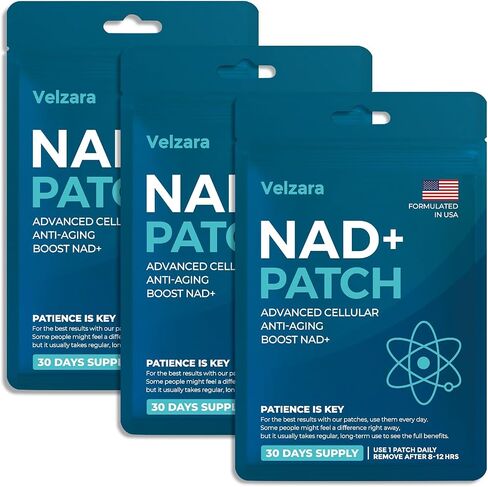 NAD+ Patches Comfortable All-Day Wear Vegan, Water-Resistant 30 Patches in Saudi Arabia