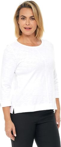 Habitat ClothesCotton Pebble Coverstitch Boat Neck White - 27522W in Kuwait