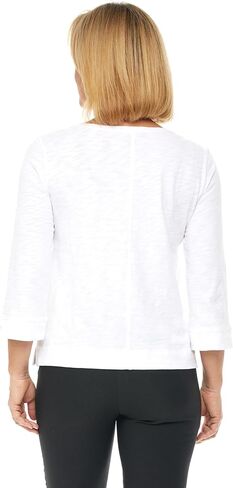 Habitat ClothesCotton Pebble Coverstitch Boat Neck White - 27522W in Kuwait