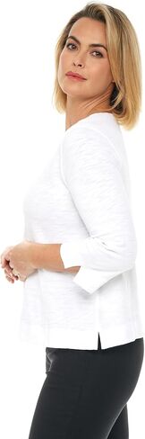 Habitat ClothesCotton Pebble Coverstitch Boat Neck White - 27522W in Kuwait