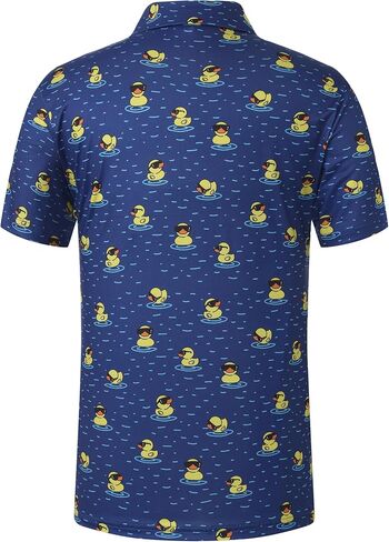 Mens Golf Polo Shirts Funny Golf Shirts for Men Performance Moisture Wicking Quick Dry Athletic Short Sleeve Shirts in Saudi Arabia