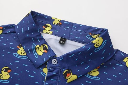 Mens Golf Polo Shirts Funny Golf Shirts for Men Performance Moisture Wicking Quick Dry Athletic Short Sleeve Shirts in Saudi Arabia