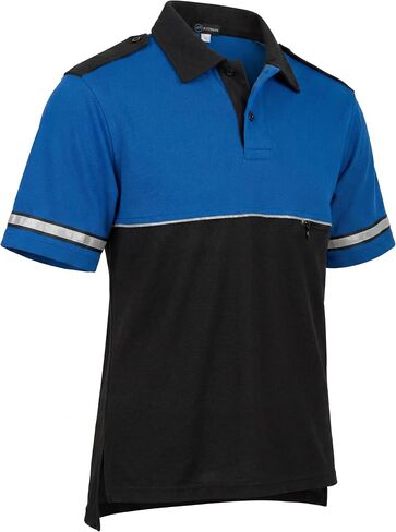 MOCEAN 354 Two-Tone Metro Piqué Polo Shirt, Hi Vis Shirts for Men, High Visibility Security Polo Shirt, Safety Shirts for Men in Kuwait