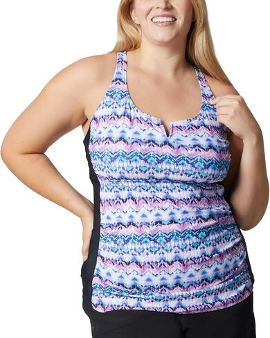 Free Country Women’s Double Strap Tankini Top Swimsuit UPF 50+ Quick Dry Swimwear with Built-in Bra Adjustable Straps-Notch in Kuwait
