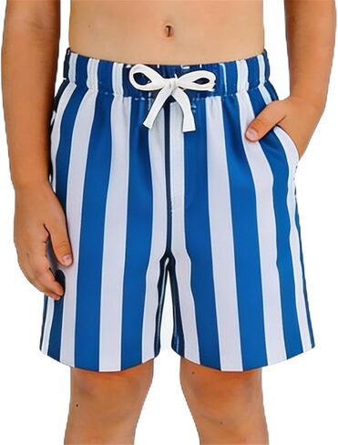 Boys Athletic Shorts Summer Baggy Casual Toddler Striped Shorts Elastic Waist Lightweight Loose Short with Pockets in Saudi Arabia