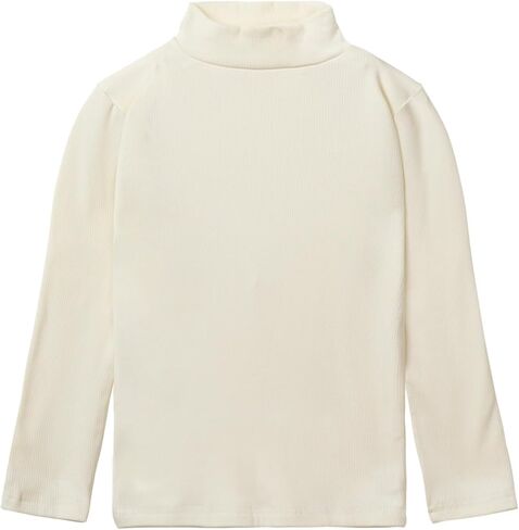 Mud Kingdom Girls Mock Neck Long Sleeve T-Shirt Soft Solid Color Tee Spring Fall 3T- Size 8 in Kuwait