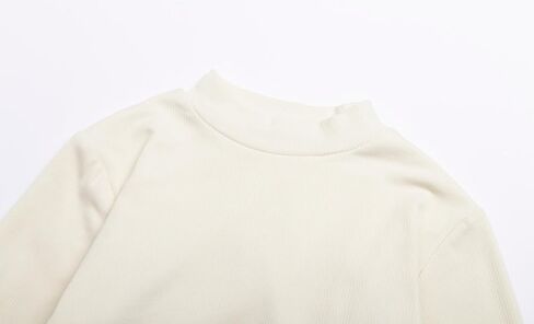 Mud Kingdom Girls Mock Neck Long Sleeve T-Shirt Soft Solid Color Tee Spring Fall 3T- Size 8 in Kuwait